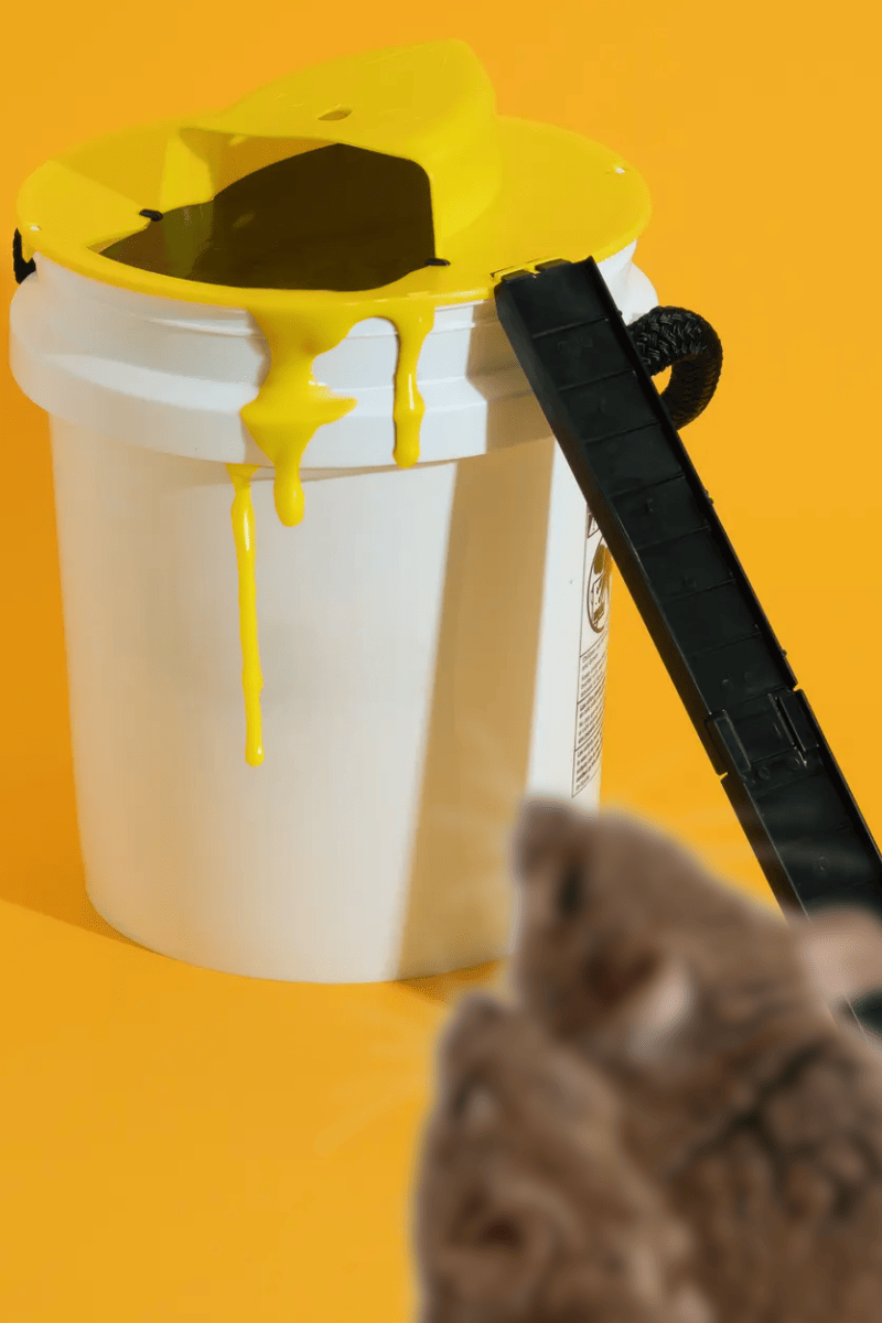 THE CHEEZYBUCKET LID TRAP.